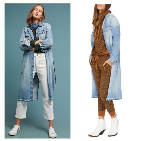 Anthropologie Jackets & Blazers - Anthropologie • Sanctuary Ramsey Denim Duster Trench size Small